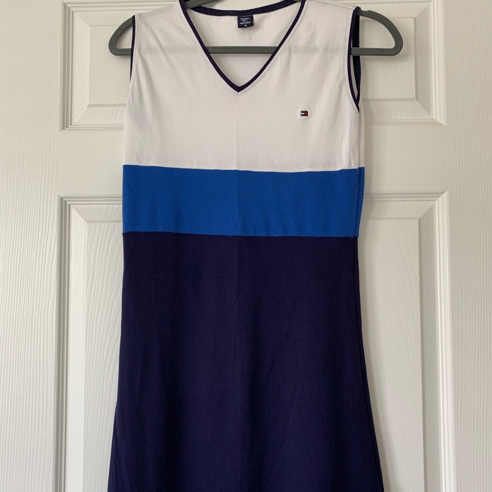 Tommy Hilfiger Strapless Blue Dress